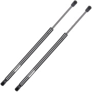 AiYiGu pair packaging showing two hood struts and warranty card benefit