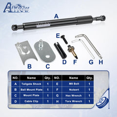 AiYiGu installed on a Ram tailgate demonstrating smooth lowering and safer use