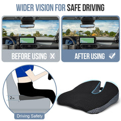 Ajiteogy side profile wedge highlighting raised rear for better visibility