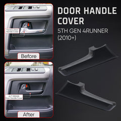 AJT DESIGN rear handle installed in 4Runner interior benefit: uniform blackout styling