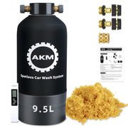 AKM front view tank showing durable FRP and transport handle for long-lasting use