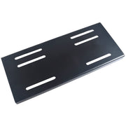 AKSGKGQ front view engine mount plate showing bolt holes and black finish for secure fit
