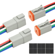 ALFOCI front packaging showing complete 6-pin Deutsch connector kit and contents