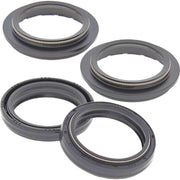 All Balls fork seal kit front packaging showing contents and fitment benefit