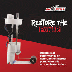 All Balls Racing module in tank to illustrate correct fit and space-saving design