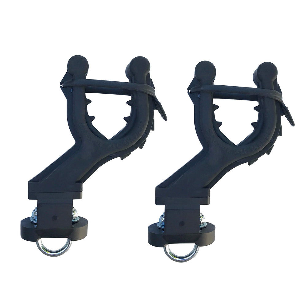 All Rite Graspur front view showing single offset holder and compact profile benefit