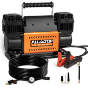 ALL-TOP front view of compressor showing controls and durable metal shell for reliability