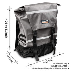ALL-TOP interior water-resistant lining holding wet gear for spill protection