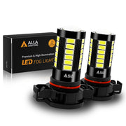 Alla Lighting PSX24W front view showing bulb face and LEDs for brighter fog light