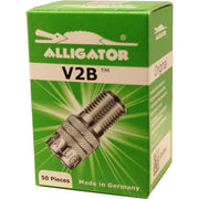 Alligator V2B front view showing pack of metal caps and quick inspection benefit