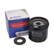 Allison front packaging showing filter and magnet for authentic replacement benefits