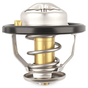 Allmotorparts thermostat front view showing shape and mounting, improves coolant control