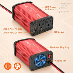 ALLWEI long cord and cigarette lighter plug for flexible in-car placement