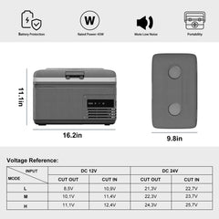 Alpicool MG9 open interior showing storage layout and easy organization benefit