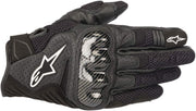 Alpinestars SMX-1 Air V2 front view showing gloves and short cuff for comfort
