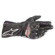 Alpinestars SP-8 V3 front gauntlet view showing protective fit and secure closure