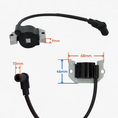 ALRACALL ignition coil installed on Kawasaki engine demonstrating straightforward replacement