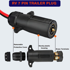 AMAKE SAE outlet with waterproof cover protecting contacts from rain and dirt for reliable use