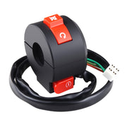 amavoler front view of handlebar kill-start switch shows durable housing and easy access