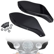 Amazicha front fairing-mounted deflectors showing fit and finish benefit
