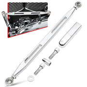 Amazicha front view of chrome shift linkage showing polished finish and fit