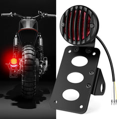 Amazicha front view tail brake light showing compact design and strong visibility