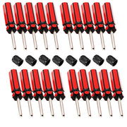 Amcarker front view of full 20-piece kit showing tools and dust caps for quick repairs