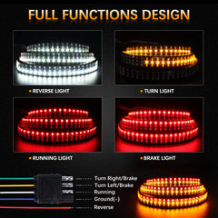Amexmart close up of triple-row LEDs showing dense chips and stronger light output