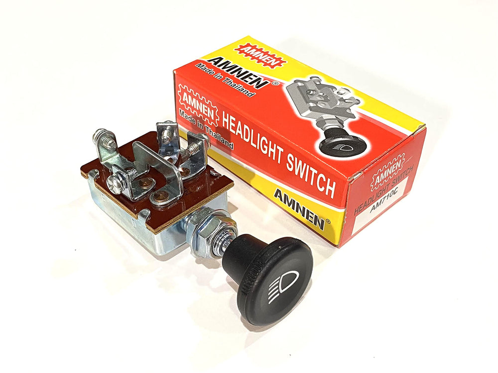 AMNEN AM-710C front face showing labeled OFF PARK HEAD positions, easy identification benefit