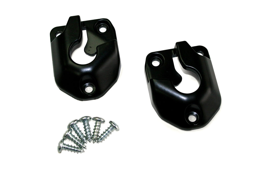 AMP Research front view of replacement brackets showing fit and durability benefit