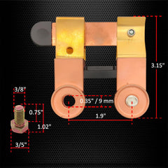 Ampper brass material detail emphasizing corrosion resistance for marine use