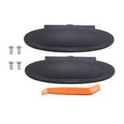 AMSPRAC front view of both visor covers showing clean OEM-style replacement and improved appearance