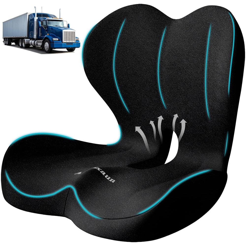Amxixaun front view of large seat cushion showing full coverage and comfort