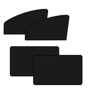 AMZAUTO triangular front shade front view showing opaque coverage and quick cooling benefit