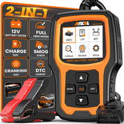 ANCEL AD410 PRO front view showing compact diagnostic tool and screen benefit