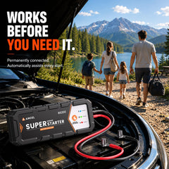 ANCEL BS200 installed under hood providing reliable starting assist benefit
