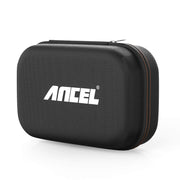 ANCEL front view of hard case showing durable shell and compact profile for protection