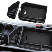 ANFOKAS front view showing console trays and tidy storage benefit