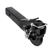 ANGCOSY pintle hook front profile showing forged steel strength and clear capacity labeling
