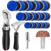 Anglekai front of kit showing patches and tools for quick roadside repairs