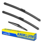 ANIKLUIM front packaging showing complete 24,21,12 inch wiper kit and fit details