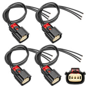 Anina front view of 4PCS ignition coil connector set showing ready replacement benefit