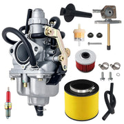 Aniro Moto carburetor front view showing clean fit and improved throttle response