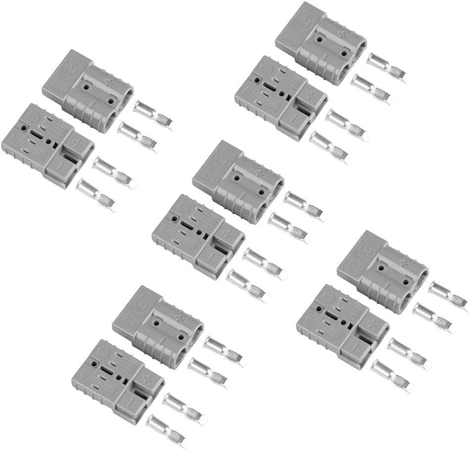 ANKG front view of 50A connector showing compact secure body and quick mating benefit