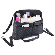 ANLEM front view of seat-back organizer showing tidy storage and quick access