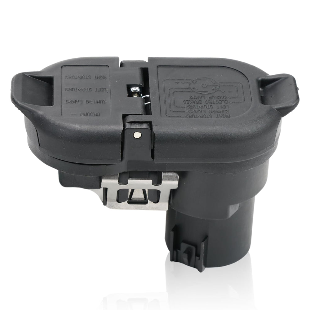 Anlseiod connector front view showing plug face and secure fit benefit