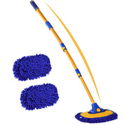 anngrowy full kit front view showing pole and two heads for versatile cleaning