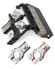 ANODZU front packaging kit showing included fuse and clamps for quick identification