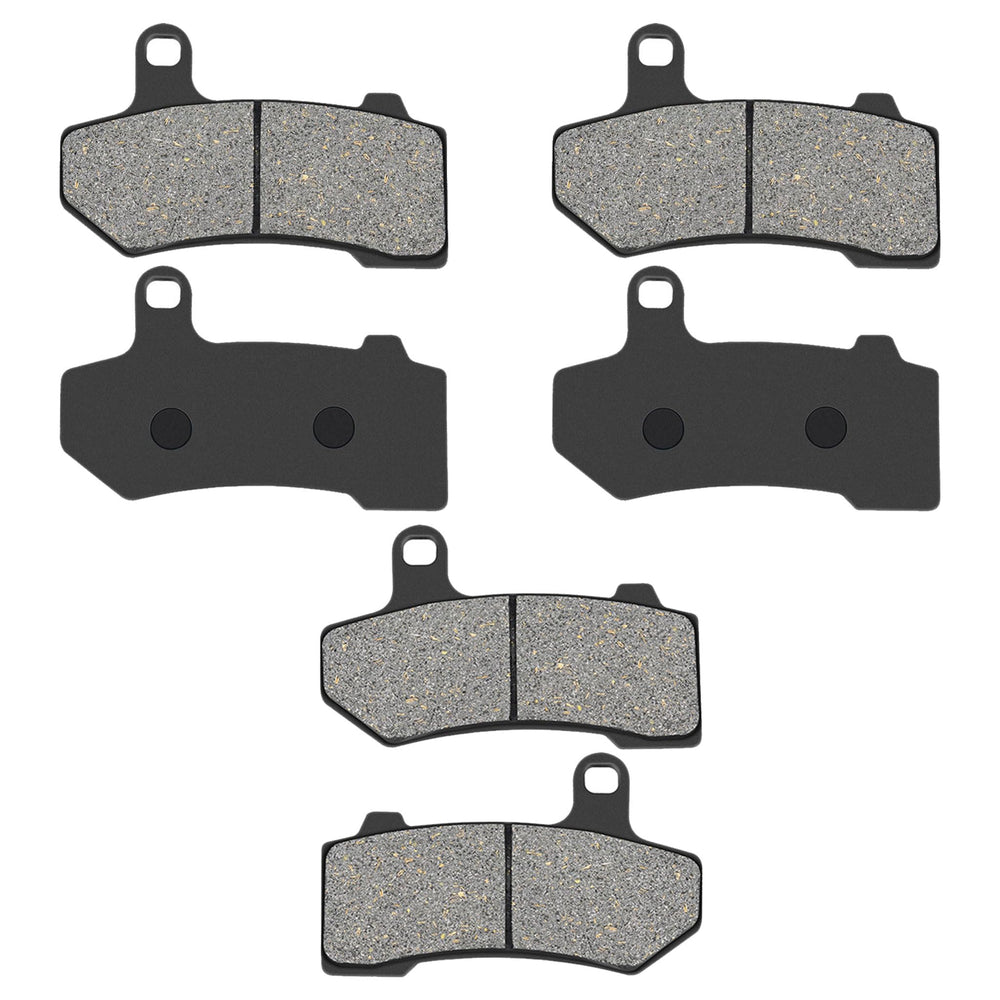 Anoety front brake pads packaging showing fitment details and quick identification benefit