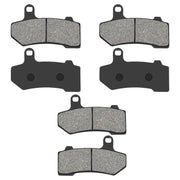 Anoety front brake pads packaging showing fitment details and quick identification benefit
